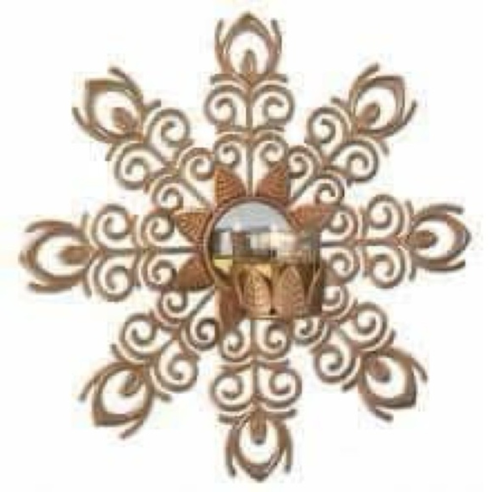 PartyLite Gold Ornate Wall Mirror